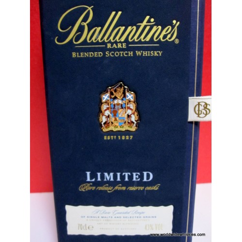 Ballantines LIMITED Scotch Whisky Wood Boxed